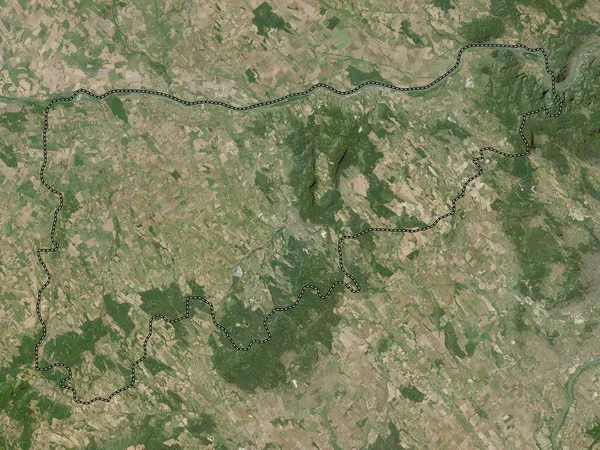 ハンガリーの郡Komarom Esztergom 低解像度衛星地図 — ストック写真