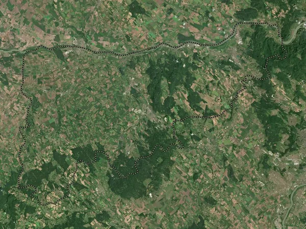 Komarom Esztergom Contea Ungheria Mappa Satellitare Alta Risoluzione — Foto Stock