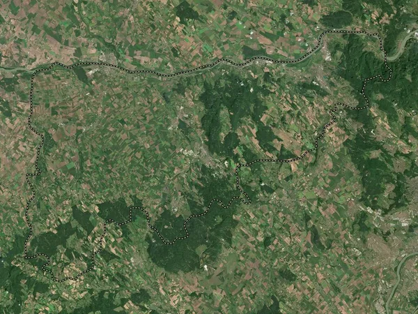 Komarom Esztergom Grevskapet Ungern Högupplöst Satellitkarta — Stockfoto