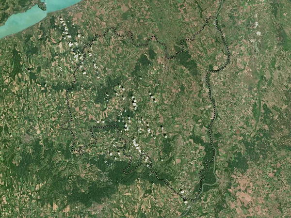 Tolna Grevskapet Ungern Högupplöst Satellitkarta — Stockfoto