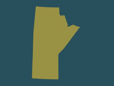 Manitoba, Kanada vilayeti. Katı renk biçimi