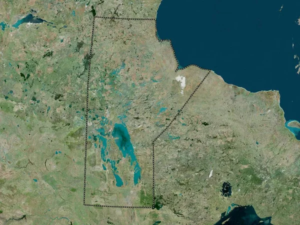 Manitoba Província Canadá Mapa Satélite Alta Resolução — Fotografia de Stock