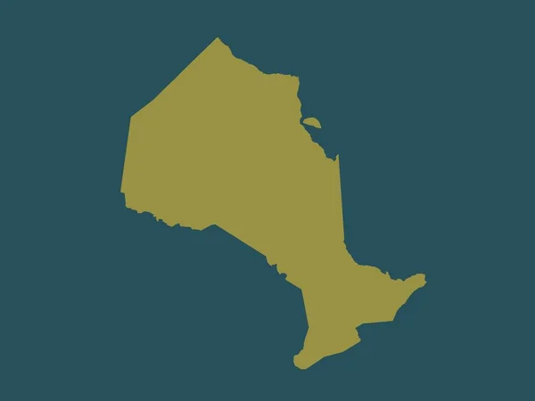 カナダのオンタリオ州 単色形状 — ストック写真