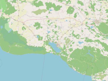 Cienfuegos, Küba vilayeti. Açık Sokak Haritası