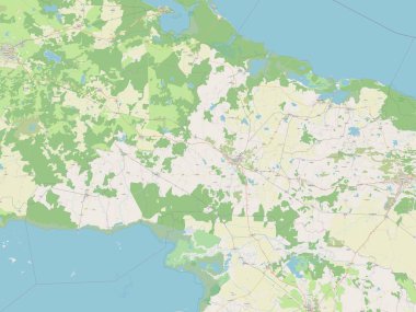 Las Tunas, Küba eyaleti. Açık Sokak Haritası