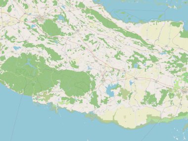 Sancti Spiritus, Küba vilayeti. Açık Sokak Haritası