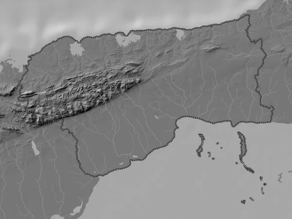 Артемиса Провинция Куба Карта Высот Билевеля Озерами Реками — стоковое фото