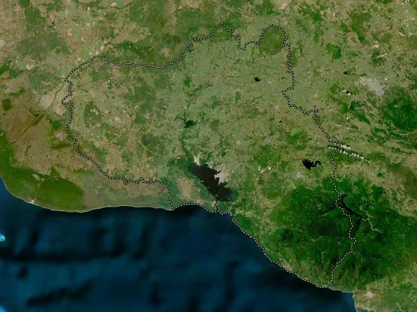 Cienfuegos Provinsen Kuba Lågupplöst Satellitkarta — Stockfoto