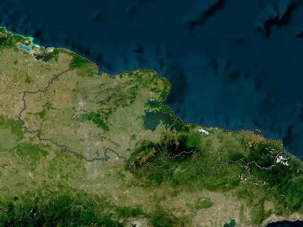 Holguin Provinsen Kuba Lågupplöst Satellitkarta — Stockfoto