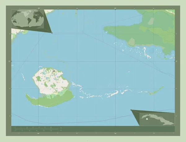 Isla Juventud Provincia Cuba Open Street Map Ubicaciones Las Principales — Foto de Stock