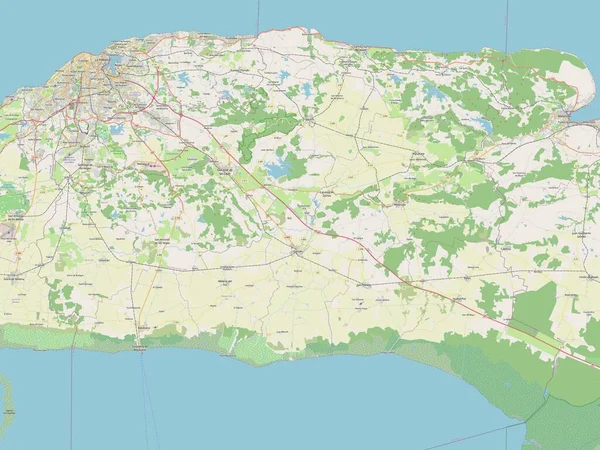 Mayabeque, Küba vilayeti. Açık Sokak Haritası