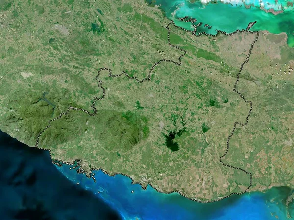 Sancti Spiritus Provinsen Kuba Högupplöst Satellitkarta — Stockfoto