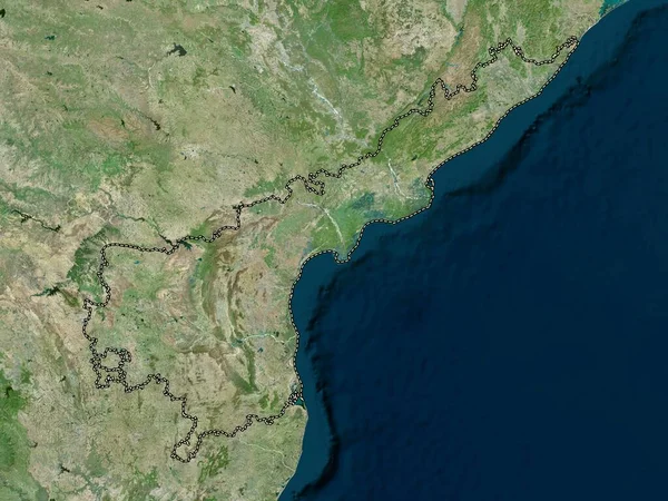 Andhra Pradesh India Állam Nagyfelbontású Műholdas Térkép — Stock Fotó