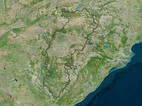 Chhattisgarh Estado Índia Mapa Satélite Alta Resolução — Fotografia de Stock