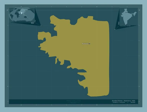 Karaikal District Puducherry Distriktet Det Fackliga Territoriet Indien Fast Färgform — Stockfoto