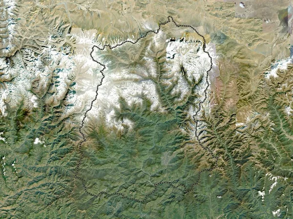 Sikkim Staat Van India Satellietkaart Met Hoge Resolutie — Stockfoto