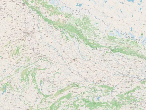 Uttar Pradesh Estado Índia Abrir Mapa Ruas — Fotografia de Stock