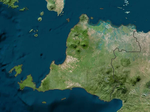Banten Επαρχία Της Ινδονησίας Δορυφορικός Χάρτης Υψηλής Ανάλυσης — Φωτογραφία Αρχείου
