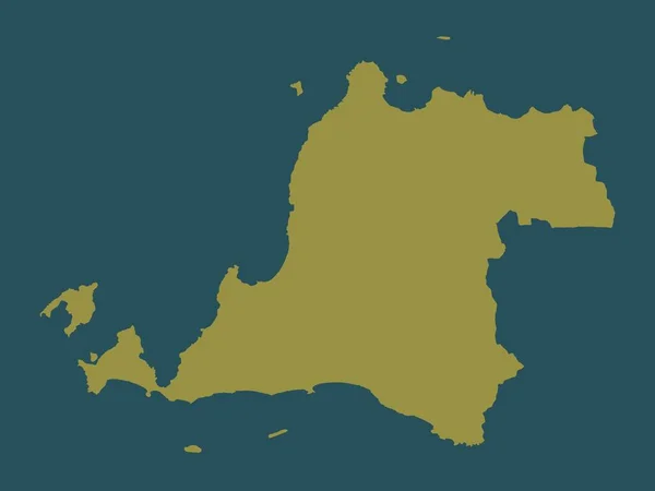 インドネシアのバンテン州 単色形状 — ストック写真