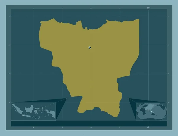 자카르타 인도네시아의 지역이다 색깔의 Corner Auxiliary Location — 스톡 사진