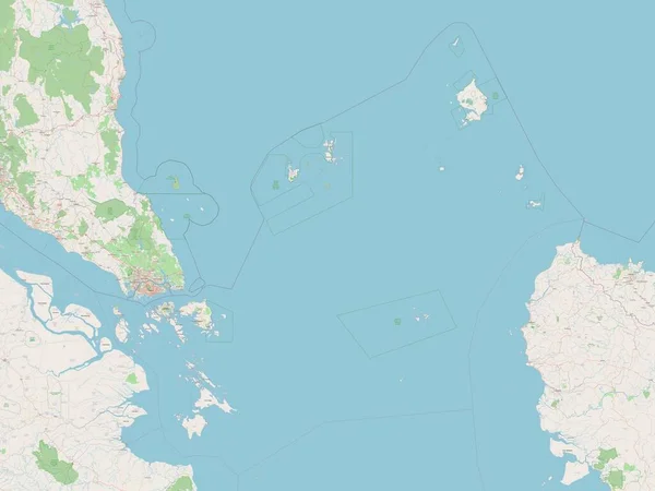 Kepulauan Riau Provincia Indonesia Mapa Calle Abierto —  Fotos de Stock