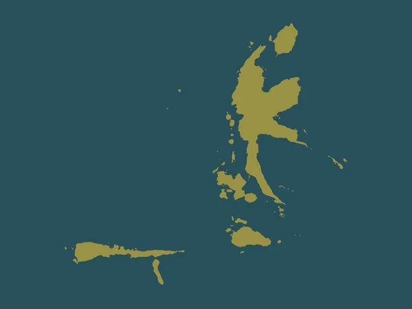 Maluku Utara Province Indonésie Forme Couleur Unie — Photo