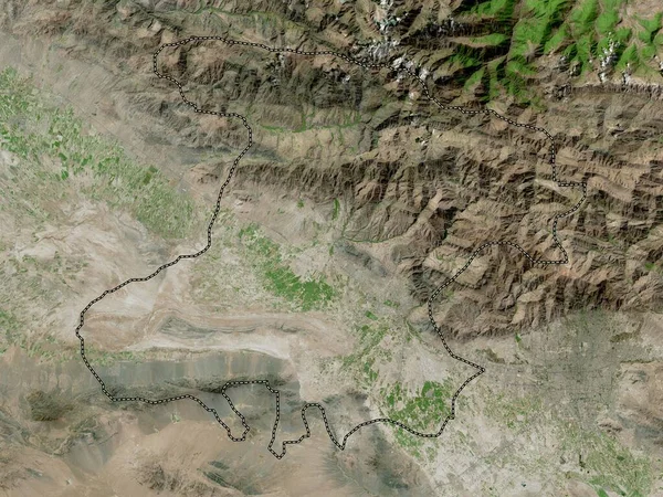 Alborz Provincia Irán Mapa Satélite Alta Resolución — Foto de Stock