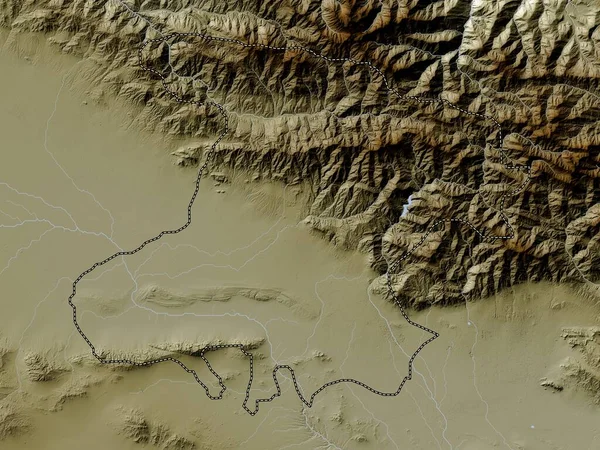 Альборц Провінція Іран Висота Карти Кольору Вікі Озерами Річками — стокове фото