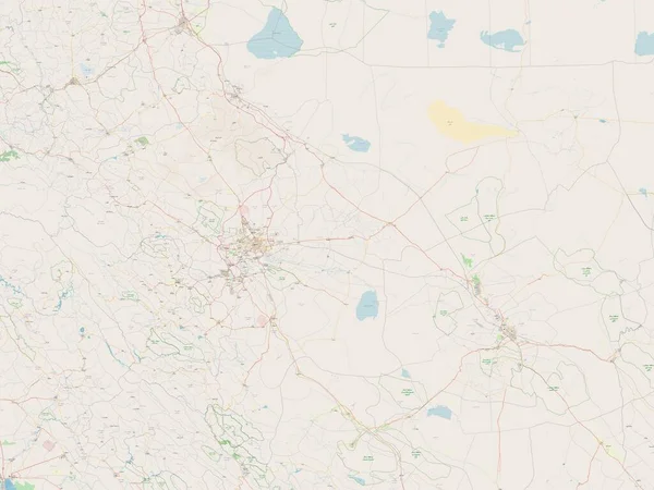 Esfahan Prowincja Iranu Otwarta Mapa Ulic — Zdjęcie stockowe