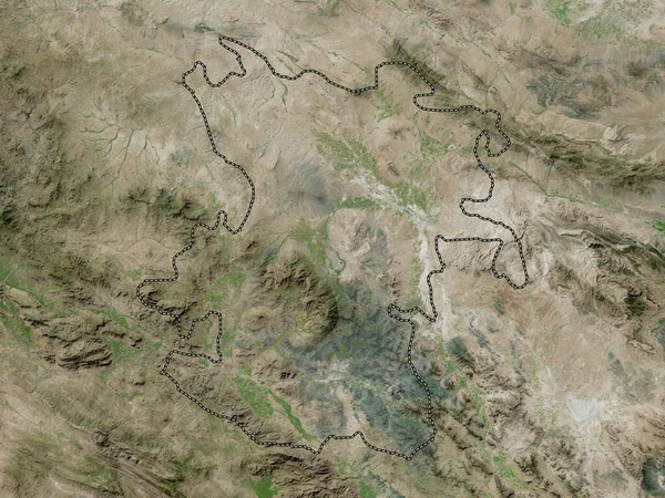Hamadã Província Irão Mapa Satélite Alta Resolução — Fotografia de Stock