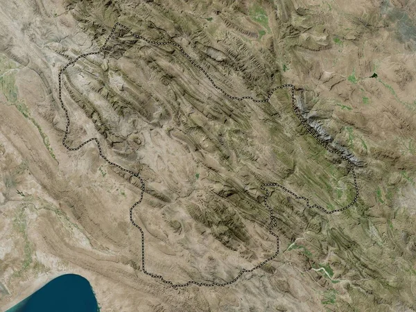 Kohgiluyeh Buyer Ahmad Província Irã Mapa Satélite Alta Resolução — Fotografia de Stock