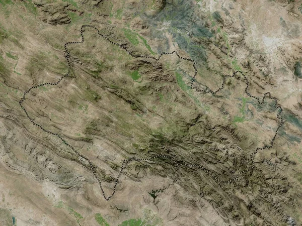 洛里斯坦 伊朗省 高分辨率卫星地图 — 图库照片