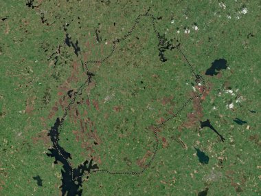 Longford, İrlanda Bölgesi. Yüksek çözünürlüklü uydu haritası