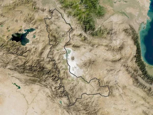 Batı Azarbaycan Ran Vilayeti Düşük Çözünürlüklü Uydu Haritası — Stok fotoğraf