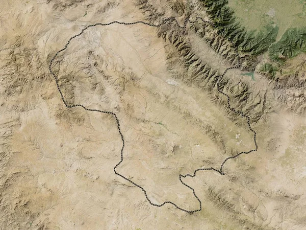 Zanjan Provincia Dell Iran Mappa Satellitare Bassa Risoluzione — Foto Stock