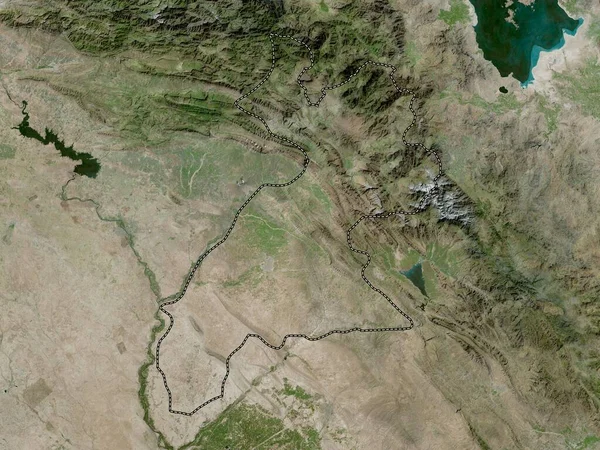 Arbil Província Iraque Mapa Satélite Alta Resolução — Fotografia de Stock