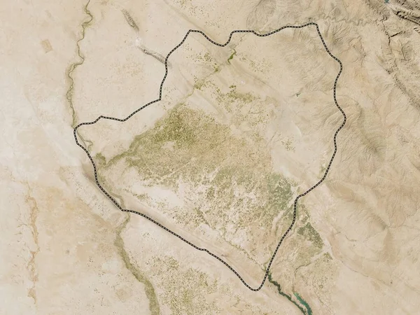 Mim Provincia Iraq Mapa Satelital Baja Resolución — Foto de Stock