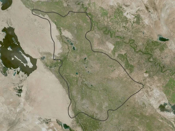 Babil Irak Vilayeti Yüksek Çözünürlüklü Uydu Haritası — Stok fotoğraf