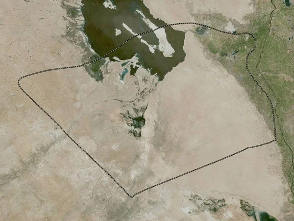 Karbala Provincia Iraq Mapa Satélite Alta Resolución — Foto de Stock