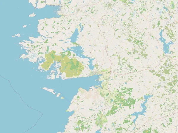 Galway Condado Irlanda Mapa Calle Abierto — Foto de Stock