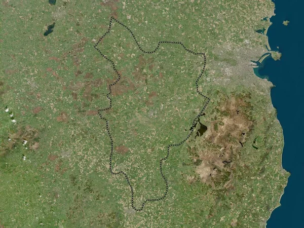爱尔兰郡 基尔达郡 低分辨率卫星地图 — 图库照片
