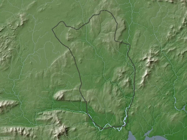Кілкенні Графство Ірландія Висота Карти Кольору Вікі Озерами Річками — стокове фото