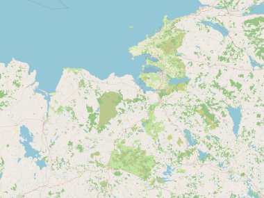 Sligo, İrlanda Bölgesi. Açık Sokak Haritası