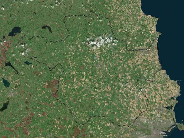 Meath County Ireland High Resolution Satellite Map — Stock Photo, Image