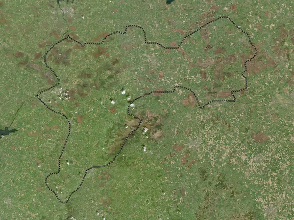 Offaly County Ireland Low Resolution Satellite Map — Stock Photo, Image