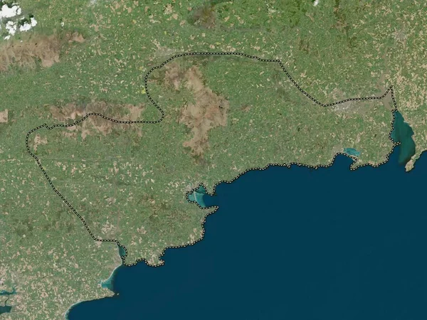 Waterford County Ireland Low Resolution Satellite Map — Stock Photo, Image