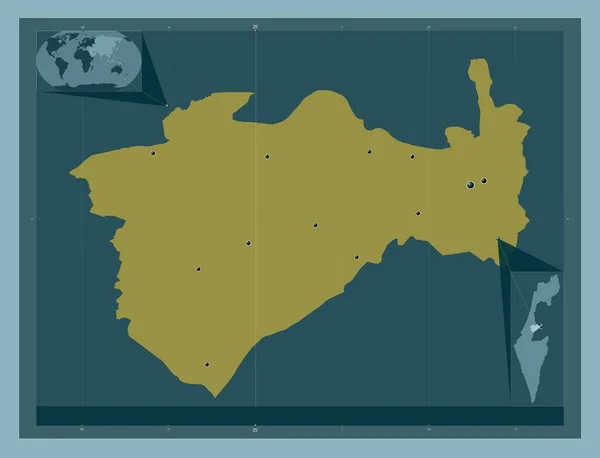 Jérusalem District Israël Forme Couleur Unie Emplacements Des Grandes Villes — Photo