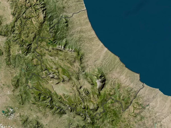 Abruzos Región Italia Mapa Satelital Baja Resolución — Foto de Stock