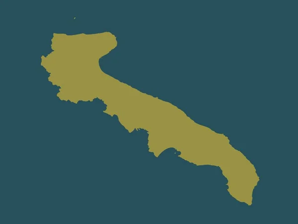 Apulien Region Von Italien Einfarbige Form — Stockfoto