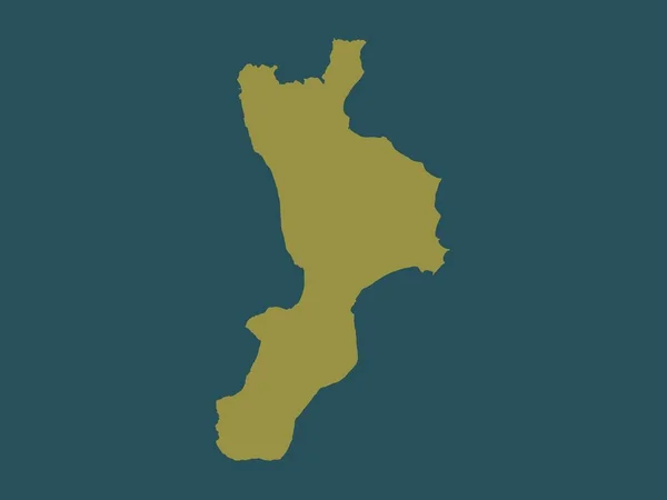カラブリア イタリアの地域 単色形状 — ストック写真